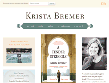 Tablet Screenshot of kristabremer.com